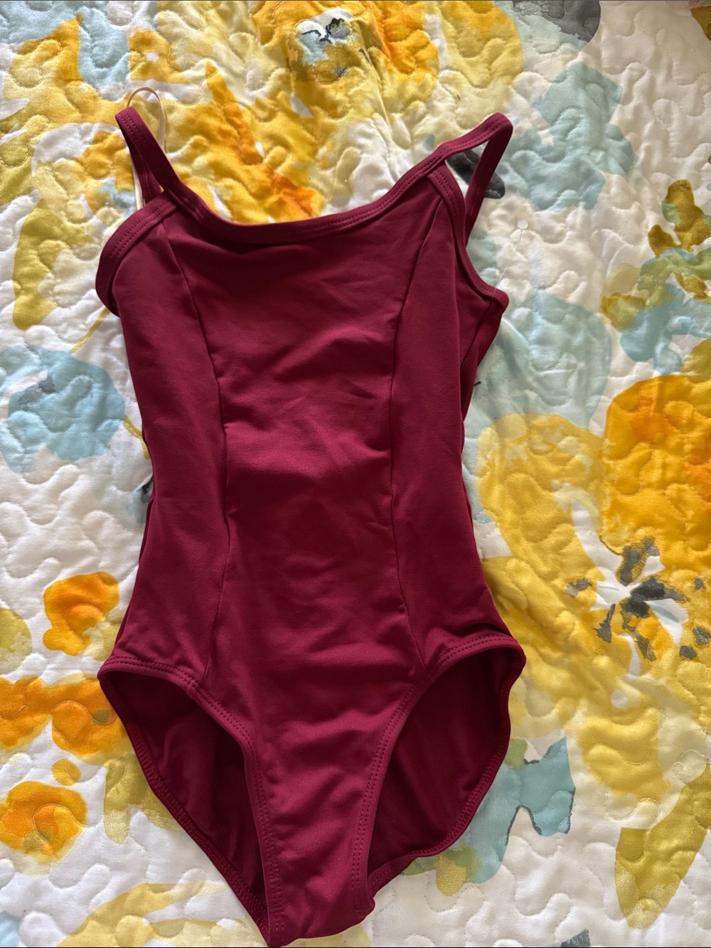 Girls Burgundy Dance Leotard